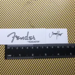 3PCS TELE JIMM&FENDER GUITAR LOGO DECAL WATERSLIDE TRANSFER GUITARS HEAD