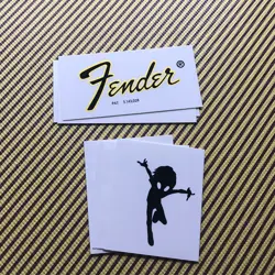 3PCS TOM 24&FENDER GUITAR LOGO DECAL WATERSLIDE TRANSFER GUITARS HEAD