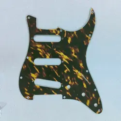 PARTS FOR US FENDER STANDARD STRAT GUITAR PICKGAURD SCRATCH PLATE, 4PLY FLAME 1