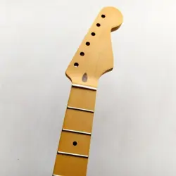 VINTAGE 21 FRETS ELECTRIC GUITAR NECK MAPLE INLAY NITRO FOR FENDER START PART