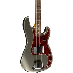 FENDER CUSTOM SHOP 60 PRECISION BASS RELIC SUPER FADED AGED CHARCOAL FROST METAL