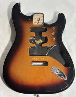2015 FENDER STRATOCASTER BODY MIM TRI-COLOR VINTAGE SUNBURST ALDER