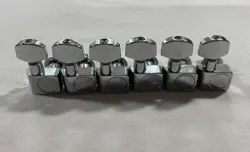 2015 FENDER STRATOCASTER STANDARD INLINE-6 TUNING PEGS TUNERS TWO-PIN CHROME