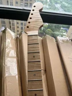 5A 21 FRET ROASTED FLAME MAPLE ELECTRIC GUITAR NECK FOR FENDER ST REPLACEMENT