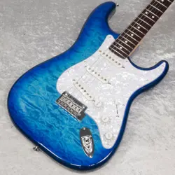 FENDER ISHIBASHI FSR MIJ HYBRID II STRATOCASTER TRANSPARENT BLUE BURST