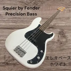 SQUIER BY FENDER PRECISION BASS ELECTRIC WHITE