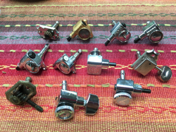 PARTS LOT OF FENDER AND GROVER GUITAR TUNERS, VINTAGE KLUSON