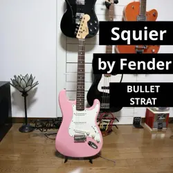 SQUIER BY FENDER BULLET STRAT PINK STRAT