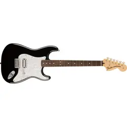 MINT FENDER LTD. ED. TOM DELONGE STRATOCASTER GUITAR ROSEWOOD FINGERB, BLK
