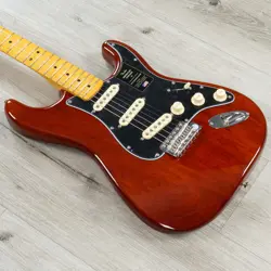 MINT FENDER AMERICAN VINTAGE II 1973 STRATOCASTER GUITAR, MAPLE FRETBOARD, MOCHA