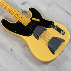 MINT FENDER CUSTOM SHOP VINTAGE CUSTOM 1951 NOS PRECISION BASS, NOCASTER BLONDE
