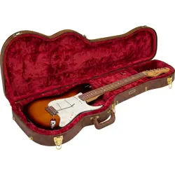MINT FENDER STRATOCASTER / TELECASTER POODLE GUITAR CASE, BROWN