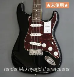 FENDER HYBRID II STRATOCASTER BLACK SAFE PACKING!