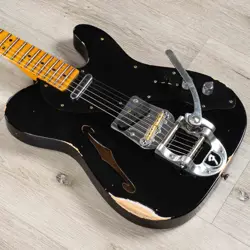 MINT FENDER CS S23 LIMITED EDITION NOCASTER THINLINE RELIC GUITAR AGED BLK