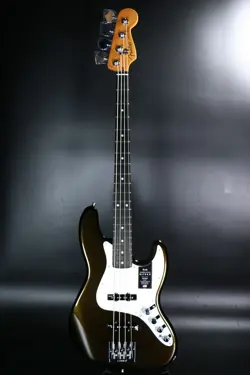 NEW FENDER / AMERICAN ULTRA II JAZZ BASS EBONY TEXAS TEA S/N US24060819 GUITAR