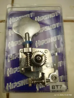 HIPSHOT BT7 XTENDER FOR MIM FENDER NICKEL CLOVER