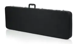 CASES HARD-SHELL WOOD CASE FOR ELECTRIC BASS GUITARS, FITS FENDER PRECISION/J...