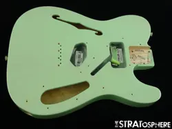 FENDER FSR AMERICAN PROFESSIONAL II TELE THINLINE BODY, TELECAST ASH SURF GREEN