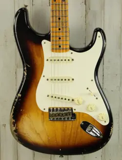 NEW FENDER CUSTOM SHOP 1957 STRATOCASTER HEAVY RELIC - AGED 2-COLOR SUNBURST