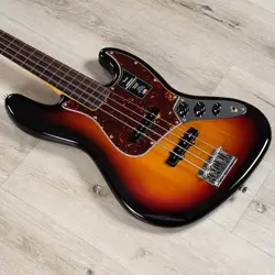 MINT FENDER AMERICAN PROFESSIONAL II JAZZ BASS FRETLESS ROSEWOOD 3-COLOR SUNBRST