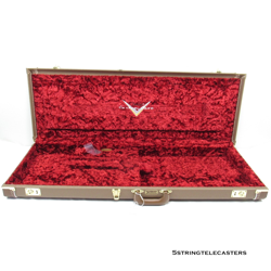 FENDER CUSTOM SHOP 61 STRATOCASTER GUITAR CASE G&G BROWN ELECTRIC GUITAR CASE