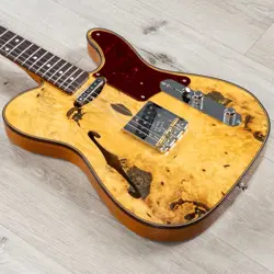 MINT FENDER CUSTOM SHOP ARTISAN BUCKEYE DOUBLE ESQUIRE NOS GUITAR, AGED NATURAL