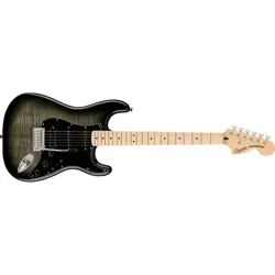 MINT FENDER SQUIER AFFINITY SERIES STRATOCASTER FMT HSS GUITAR, MAPLE, BLK BURST