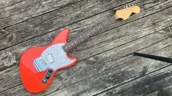 2002-03 FENDER JAG-STANG KURT COBAIN FIESTA RED CRAFTED IN JAPAN COLLECTOR GRADE