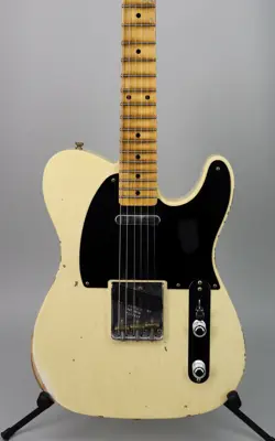 USED 2024 FENDER CUSTOM SHOP '54 TELE RELIC AGED VINTAGE WHITE