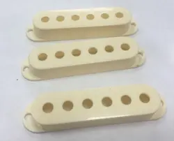 PARCHMENT USA FENDER STANDARD AMERICAN STRATOCASTER GUITAR PICKUP COVERS SET