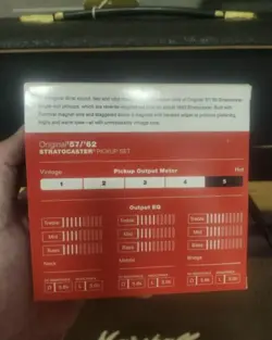 GENUINE FENDER PURE VINTAGE ORIGINAL 57/62 WHITE STRATOCASTER/STRAT PICKUPS SET