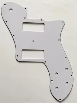 FOR FIT FENDER 72 TELECASTER DELUXE RE-ISSUE P90 GUITAR PICKGUARD 3 PLY WHITE