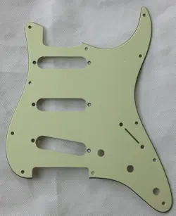 FOR US FENDER STANDARD 62' STRAT GUITAR PICKGAURD SCRATCH PLATE, 3PLY MINT GREEN