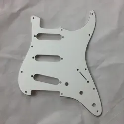 FOR US FENDER STANDARD 62' STRAT GUITAR PICKGAURD SCRATCH PLATE, 3PLY PARCHMENT