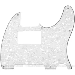 3PLY WHITE PEARL HUMBUCKER PICKGUARD FOR USA MIM STANDARD FENDER TELECASTER TELE
