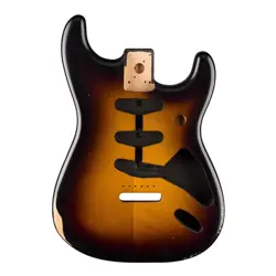 MINT FENDER ROAD WORN 50'S STRAT SSS ALDER REPLACEMENT BODY 2-TONE SUNBURST