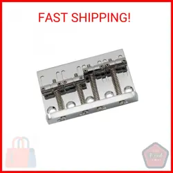 MUSICLILY 4 STRING HARDTAIL BASS GUITAR BRIDGE FOR FENDER PRECISION JAZZ BASS PB