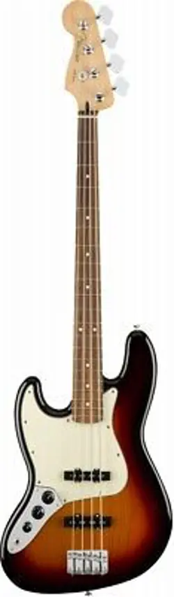 NEW FENDER PLAYER SERIES JAZZ BASS LEFT-HANDED 3-COLOR SUNBURST PAU FERRO GUITAR