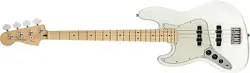 NEW FENDER PLAYER SERIES JAZZ BASS LEFT-HANDED POLAR WHITE MAPLE GUITAR