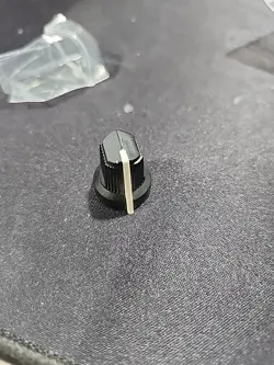 VINTAGE 90S FENDER AMP 180 D SHAFT BLACK KNOB W/ WHITE POINTER PRINCETON CHORUS