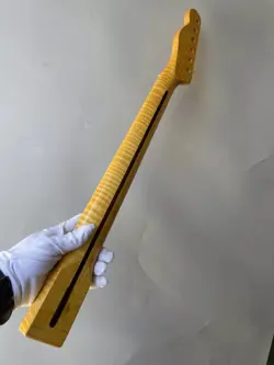 21 FRET TIGER ROASTED FLAME MAPLE TELECASTER GUITAR NECK FOR FENDER REPLACEMENT
