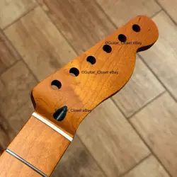 ROASTED MAPLE TELE NECK NITRO SATIN FITS TELECASTER WARMOTH FENDER TM02K