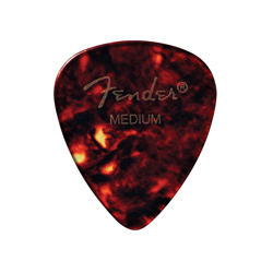 NEW FENDER CLASSIC CELLULOID PICKS - 451 SHAPE - SHELL - MEDIUM - PACK OF 12