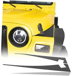 TJ WRANGLER TOP FENDER COVER TEXTURED BLACK FOR 1997-2006 JEEP WRANGLER TJ