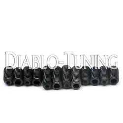 M3 X 6MM & 8MM SADDLE HEIGHT SCREWS BLACK - QTY 12 - FOR FENDER MIM STRATOCASTER