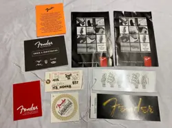 USA FENDER STRATOCASTER HANG TAGS W/ STICKER
