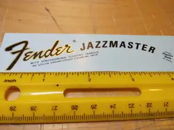 JAZZMASTER WATERSLIDE DECAL