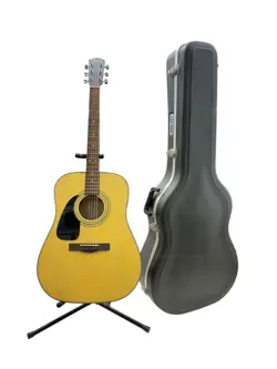 FENDER DG-10LH NAT LEFT-HANDED ACOUSTIC GUITAR W/ HARD CASE