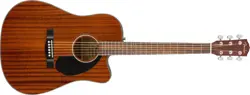 FENDER CD-60SCE DREADNOUGHT ACOUSTIC GUITAR, WALNUT FINGERBOARD, ALL-MAHOGANY