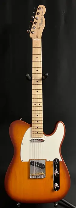 FENDER AMERICAN PERFORMER TIMBER TELECASTER ELECTRIC GUITAR SATIN HONEY BURST W/